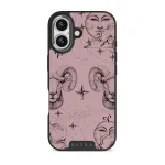 Aries - iPhone 17 Case, Elite Dark (MagSafe) / Silver / Pink