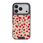 Afternoon Treat - Cherry iPhone 17 Pro Case, Elite Dark (MagSafe) / Silver