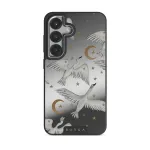 Star Crossed - Samsung Galaxy S25 Case, Elite Mirror Dark (Magnetic) / Silver