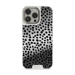 Almond Latte - Cute iPhone 16 Pro Max Case, Elite Mirror Light (MagSafe) / Silver