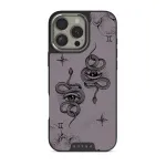 Gemini - iPhone 16 Pro Case, Elite Dark (MagSafe) / Silver / Purple