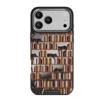 Ex Libris - iPhone 17 Pro Max Case, Elite Mirror Dark (MagSafe) / Silver