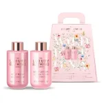 &bdquo;Grace Cole Peony & Peach Mini Duo&ldquo; (Pioon, virsik ja vaarikas) &ndash; kingituseks m&otilde;eldud mini-keha hoolduskomplekt (2 tk)