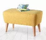 Pouf Hanah Home Moouv, kollane, 61 x 33 x 32