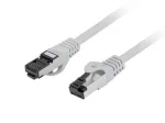 Patchcord cat.8.1 S/FTP LSZH CU 0.5m fluke passed grey