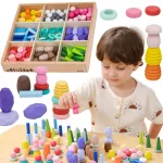Montessori hariv puidust pusle, 58 t&uuml;kki, Viga