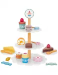 TOOKY TOY puidust magustoidualus tassikookide ja kookidega, 22 tk.