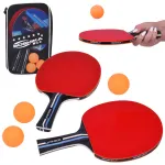 Ping Pong Set: 2 Wooden Paddles + 3 Balls + Case SP0870