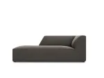 Velvet Chaise Longue Left, "Siena", 1 Seat, 93x181x69 Made in Europe
