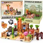 Magnetic ZOO ehitusklotsid &ndash; kuubikud ja pikslid, 247 t&uuml;kki, ZA6379