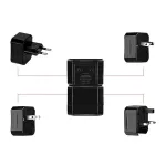 KSC-174 Multi Power Plug adapter from/to UK 3pin - Euro 2pin - US (USA