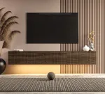 TV-alus, Hanah Home, p&auml;hklipuu, 180 x 28,6 x 31,4