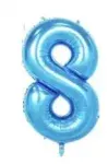 Folio balloon 100cm Number 8 Glossy Blue
