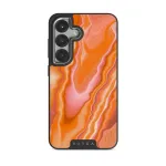 Retro Glow - Samsung Galaxy S25 Case, Elite Dark (Magnetic) / Silver