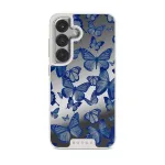 Butterfly Effect - Samsung Galaxy S25 Case, Elite Mirror Light (Magnetic) / Silver
