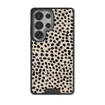 Almond Latte - Cute Samsung Galaxy S25 Ultra Case, Elite Dark (Magnetic) / Silver