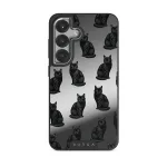 Salem - Samsung Galaxy S25 Case, Elite Mirror Dark (Magnetic) / Silver
