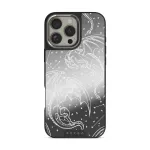 Wyvern - iPhone 16 Pro Case, Elite Mirror Dark (MagSafe) / Silver