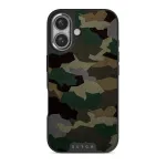 Tropical Green Camo - iPhone 16 Case, Elite Dark (MagSafe) / Silver