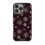 Sleeping Beauty - Snowflakes iPhone 16 Pro Case, Elite Dark (MagSafe) / Silver