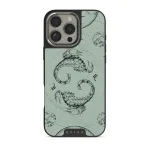 Scorpio - iPhone 16 Pro Case, Elite Dark (MagSafe) / Silver / Turquoise
