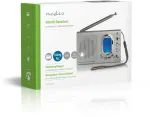 &bdquo;Nedis&ldquo; raadio RDWR1000GY AM/FM/SW 1,5 W, hall
