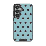Aqua Mocha - Samsung Galaxy S25 Case, Elite Dark (Magnetic) / Silver