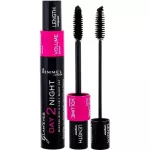 Rimmel London ripsmetu&scaron;&scaron; Day 2 Night Pikkust ja vol&uuml;&uuml;mi andev koostis 001 Must 9,5 ml