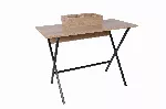 &Otilde;ppelaud, Hanah Home, tamm Must, 100 x 50 x 89, cm