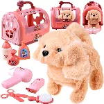 Interactive plush dog in the SPA salon ZA4355
