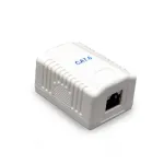 Gembird NCAC-1F6-01 Elektrijaotuskarp RJ-45 Valge