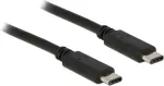"USB3.1 C > USB Type-C&trade; pistik 1,0 m must 3 A Delock"