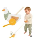 VIGA PolarB Wooden Push Goose on a Stick for Children 12m+