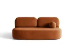 Velvet Sofa With Bed Function And Box, "Sophia", 3 Seats, 202x110x89 Made in Europe