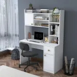 &Otilde;pilaud ja raamaturiiul, Hanah Home, valge, 120 x 166 x 50