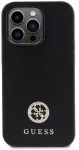 "Hardcase Strass Metal Logo iPhone 15" Black