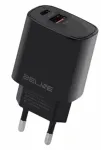 30 W USB-C + USB-A laadija, must