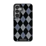 Trouble - Samsung Galaxy S25 Case, Elite Dark (Magnetic) / Silver