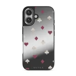 Tricked Me - iPhone 16 Case, Elite Mirror Dark (MagSafe) / Silver