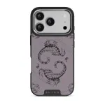 Scorpio - iPhone 17 Pro Case, Elite Dark (MagSafe) / Silver / Purple