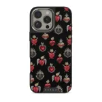 Sworn Hearts - iPhone 16 Pro Case, Elite Dark (MagSafe) / Silver