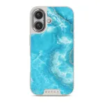 Ocean Waves - Blue iPhone 16 Case, Elite Light (MagSafe) / Silver