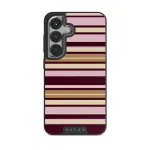 Berry Layers - Samsung Galaxy S25 Case, Elite Dark (Magnetic) / Silver