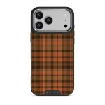 Autumn Plaid - iPhone 17 Pro Max Case, Elite Dark (MagSafe) / Silver