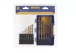 IRWIN SET 15tk. HSS TiS 1.5mm, 2mm, 3.5mm, 4mm, 4.5mm 5mm, 5.5mm, 6mm, 6.5mm, 7mm, 8mm, 9mm, 10m
