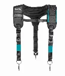 Makita suspenders with belt support and phone holder