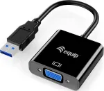 "Varustusadapter USB3.0-> VGA HD15 1920x1080/60Hz 0.15m sw"
