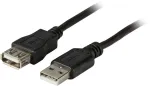 "EFB USB 2.0 pikenduskaabel A-A, St-Bu, 5 m, must, klass"