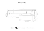 Velvet Modular Right Corner Sofa, "Siena", 4 Seats, 273x180x69 Made in Europe