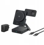 &bdquo;Baseus PicoGo AF21&ldquo; juhtmeta 3-in-1 &bdquo;Qi 2.2&ldquo; laadija